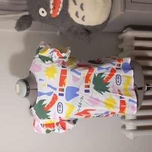 Nooworks A-OK Ruffle Top Size L NWT